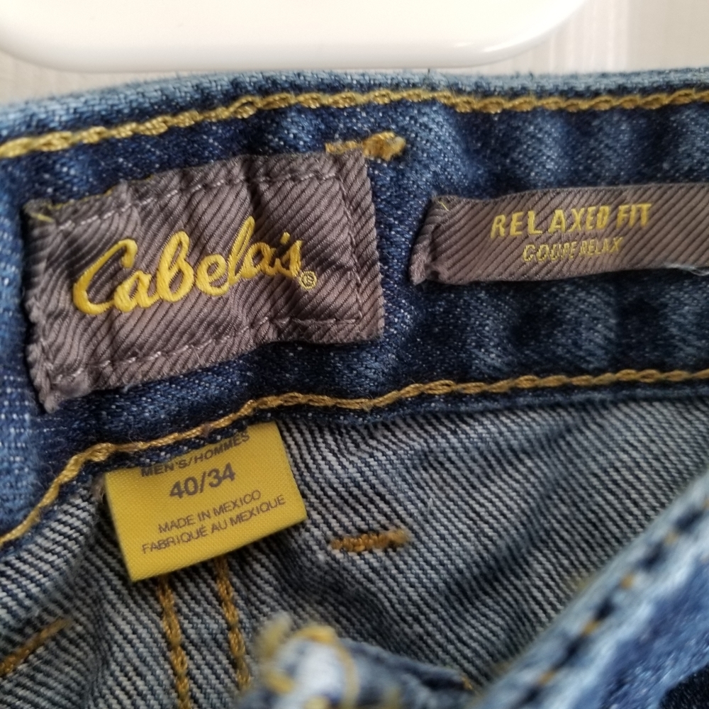 CABELA'S 100% Cotton Relaxed Fit Coupe Relax Jeans - Picture 2 of 8